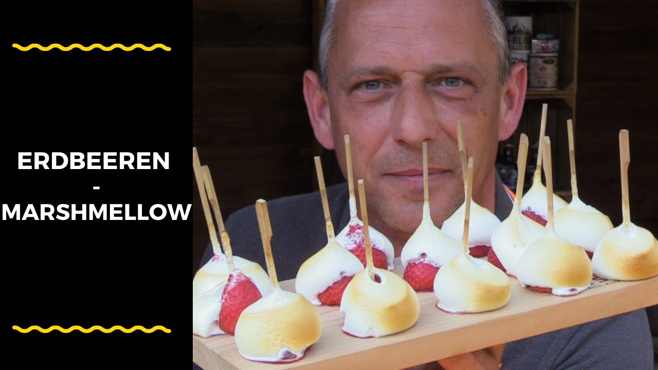 Erdbeeren-Marshmallow vom Grill...😳..Bitte NICHT für mich..😳