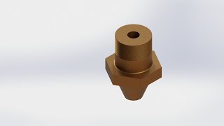 SOLID WORKS TUTORIAL #4 (Using Revolved Boss/Base) Nozzle model
