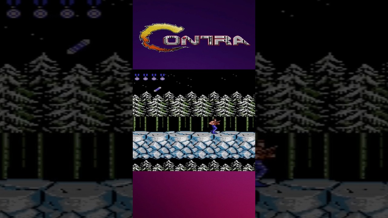 Contra (1988) NES | Snow Field - Guldaf Dogra  Boss Fight. 