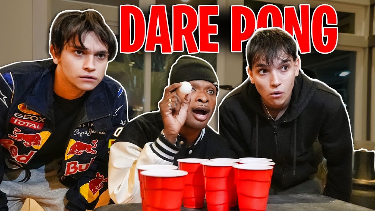 DARE PONG *EXTREME* Ft. LucasandMarcus ChristianDurante steveperez