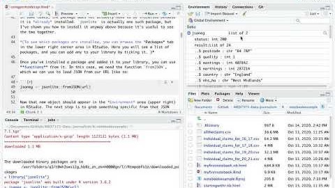 Using a postcodes API in R