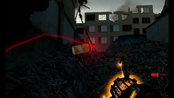 Taking down a strider with a hand grenade on Hard difficulty HL2