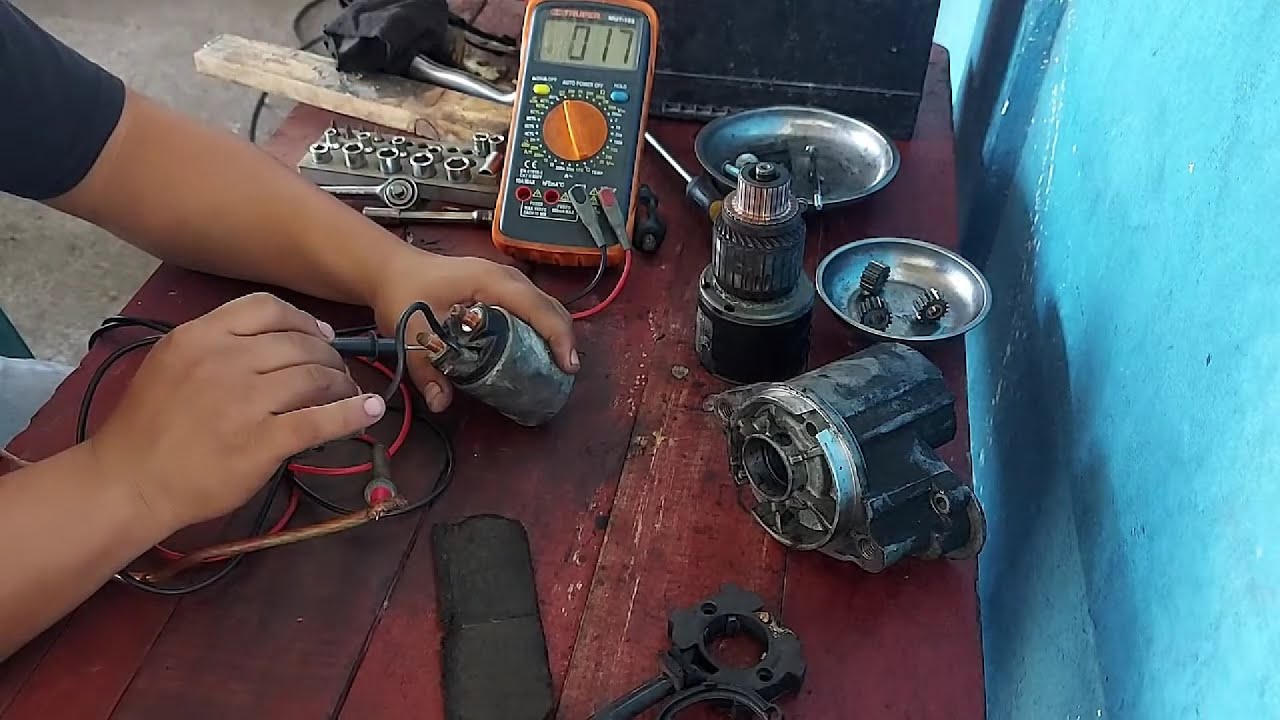 Reparacion de motor de arranque paso a paso - YouTube