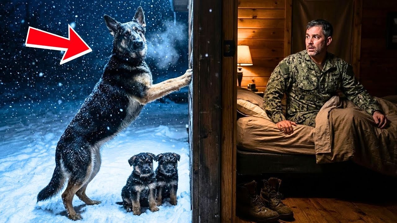An Injured Mother Dog Appeared at a Navy SEAL’s Door in the Snow — and Everything Changed Quietly