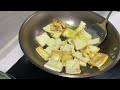 农家菜煎豆腐炖豆腐菜制作过程