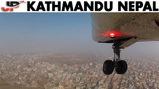 Landing Gear View Touchdown in KATHMANDU!