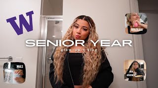 college diaries 🧚🏽‍♀️: senior year glow-up + first day of school vlog
