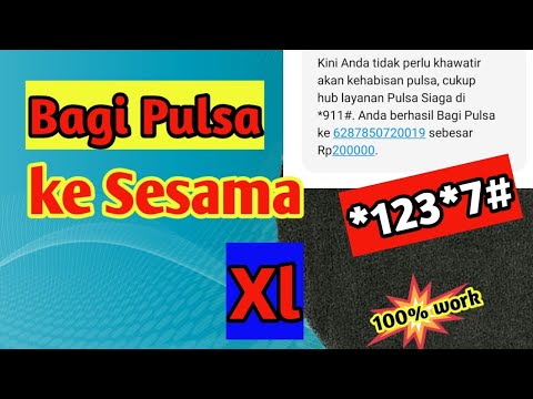 Tutorial Transfer Pulsa XL ke Sesama Pengguna XL. 