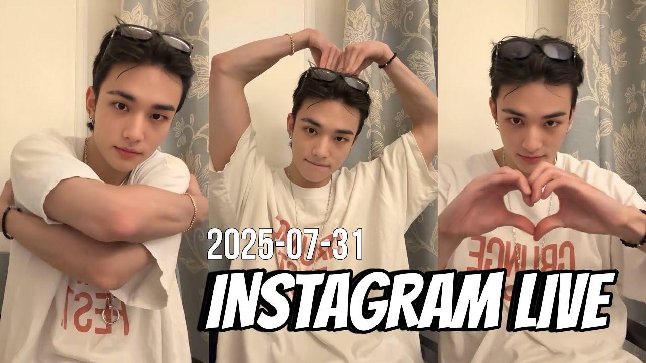 Hyunjin (Stray Kids) Instagram live. 2025-07-31