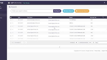 How to Perform Search in UDP Archiving