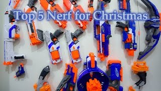 Top 5 Nerf Gifts for Christmas 2016! - (vLog Ep 02)