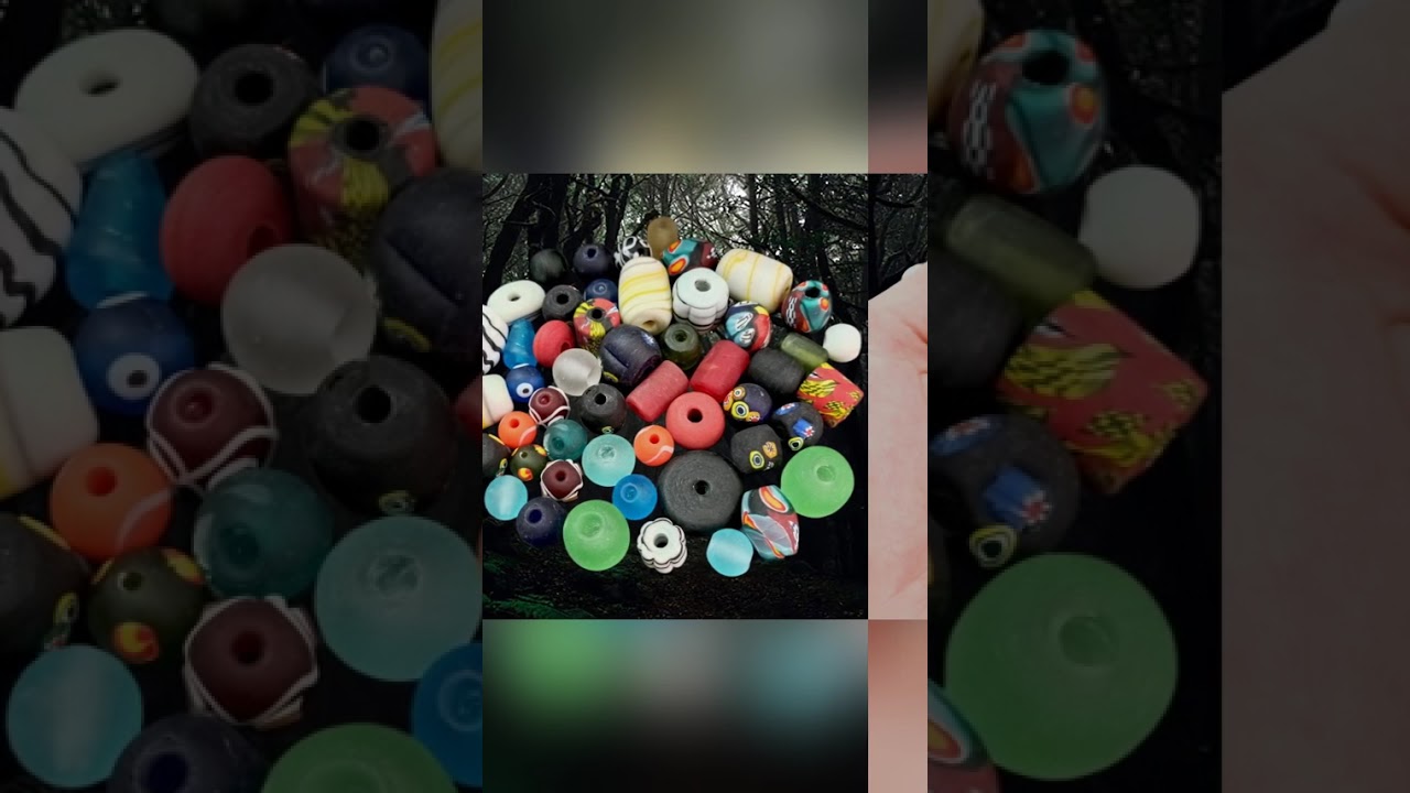 Best-seller: Assorted Handmade Glass Viking Beads From Birka