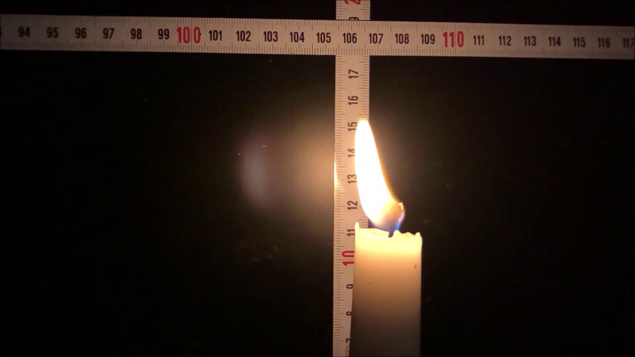 Auspusten einer Kerze (Zeitlupe)