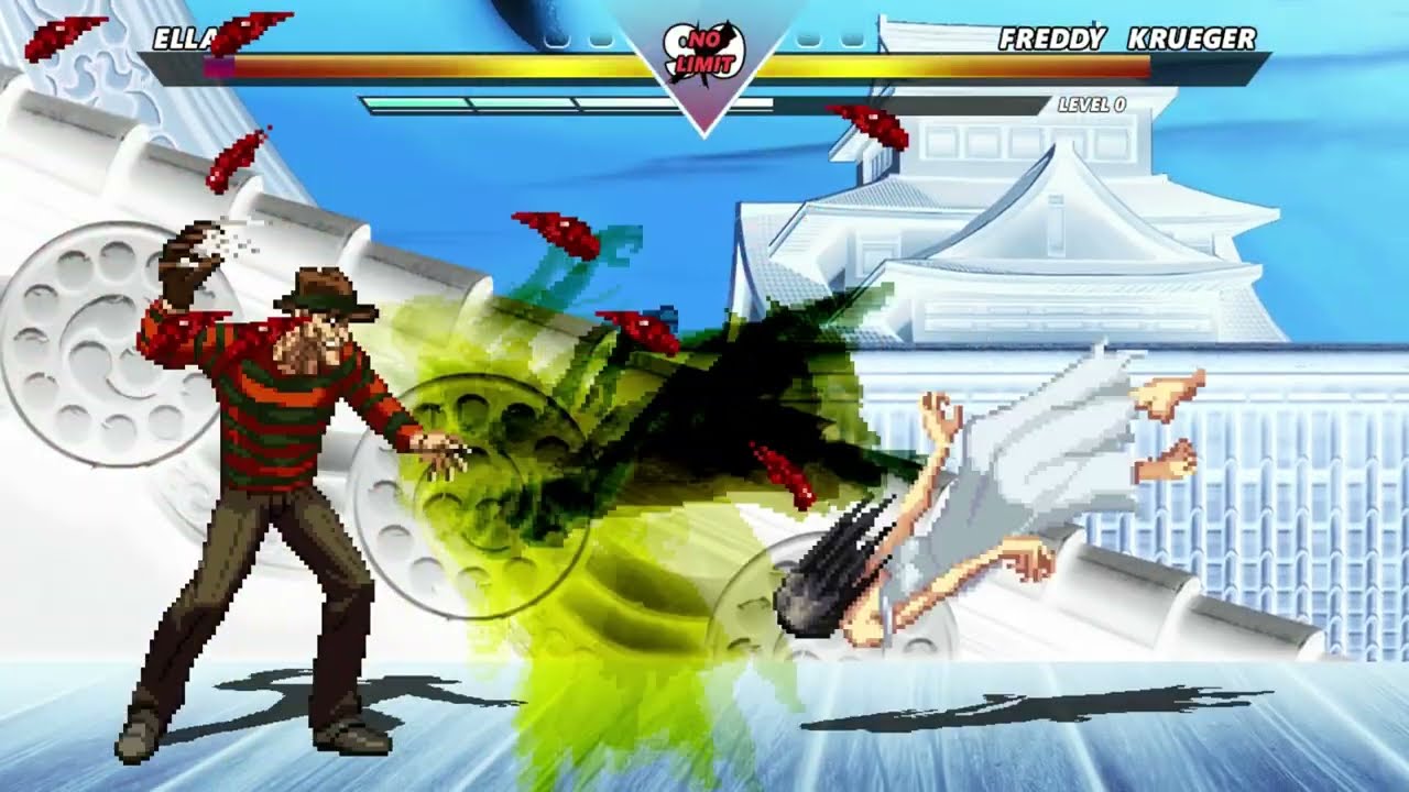 ELLA (The Ring Girl) vs FREDDY KRUEGER - HIGH LEVEL INSANE FIGHT!