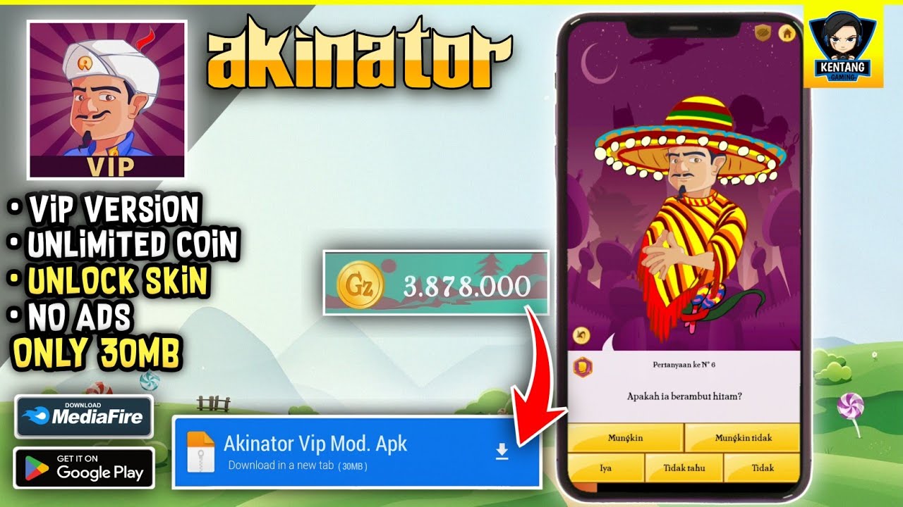 Game Akinator Mod Apk Unlimited Coin Terbaru 2024 - YouTube