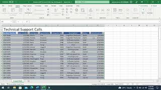 Exp19_Excel_Ch04_Cap_Tech_Support | Step by Step |