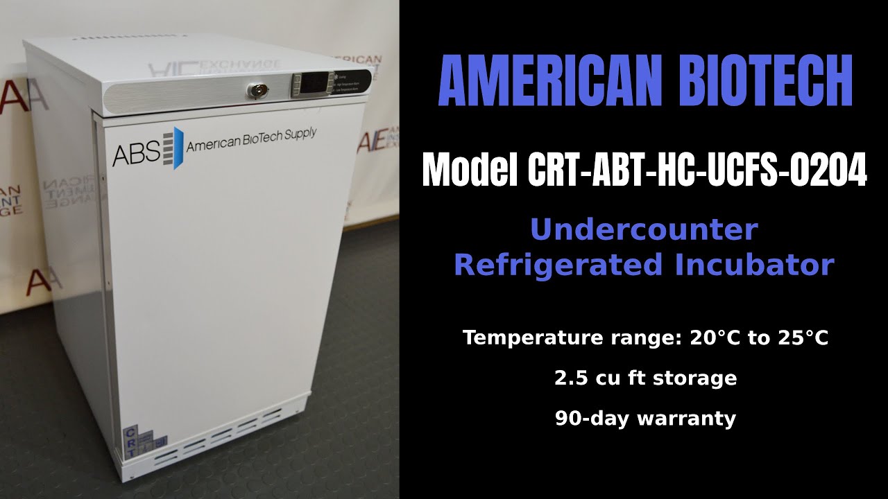 American BioTech Supply Undercounter Controlled Room Temperature Cabinet (Item: 3098C INC)