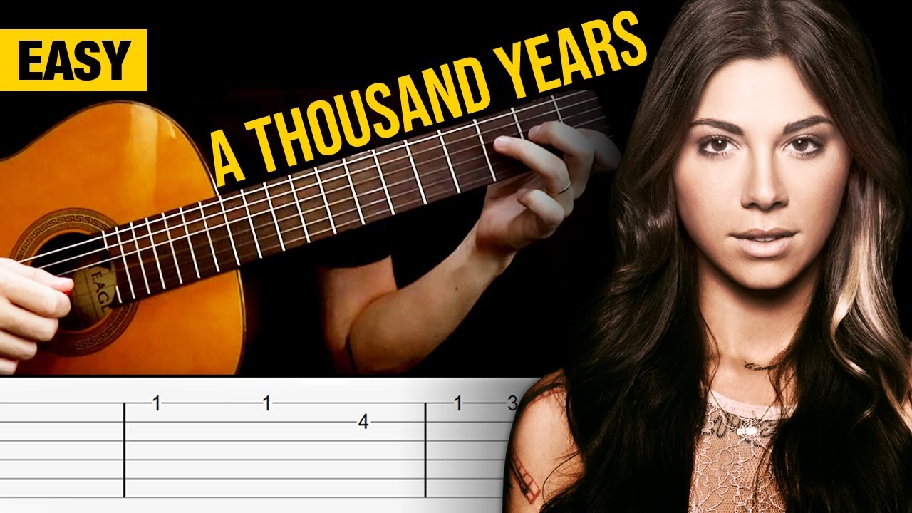 A Thousand Years - Christina Perri escrita como se canta