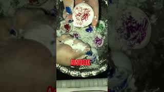 Eggshell & cornstarch asmr
