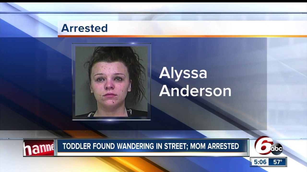 Mom arrested after toddler found wandering in the street - YouTube