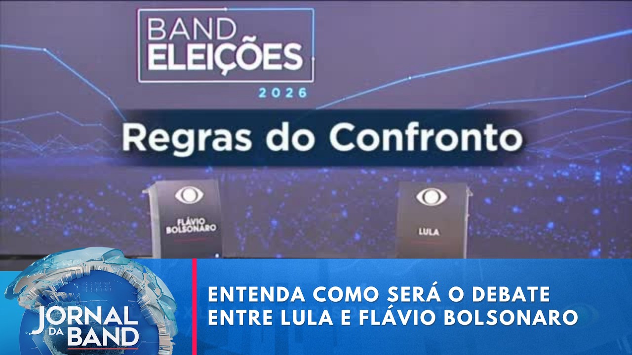 Veja as regras do debate entre Flávio e Lula na Band neste domingo | Jornal da Band