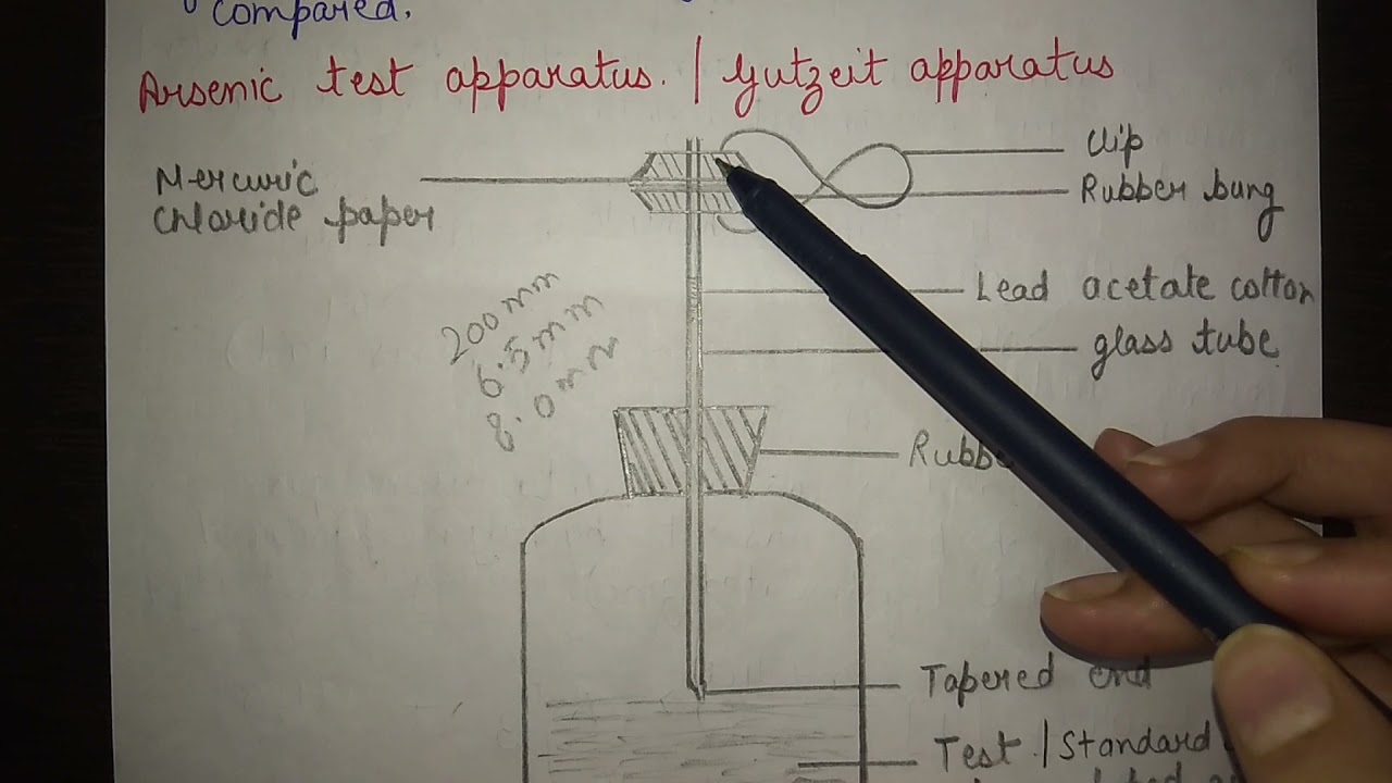 Limit test for arsenic Gutzeit Appratus Pharmaceutical Analysis B