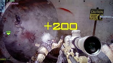 COD-MW3-DZ-*-xtRi- BEAUTIFUL 5 MAN MSR SNIPE-  3 HEADSHOTS -2 ONE SHOTS- ENEMY TEAM ELIMINATED