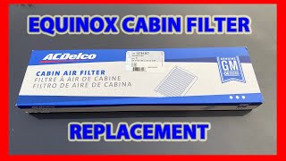 Changing the Cabin Filter in a 2008 Chevy Equinox.