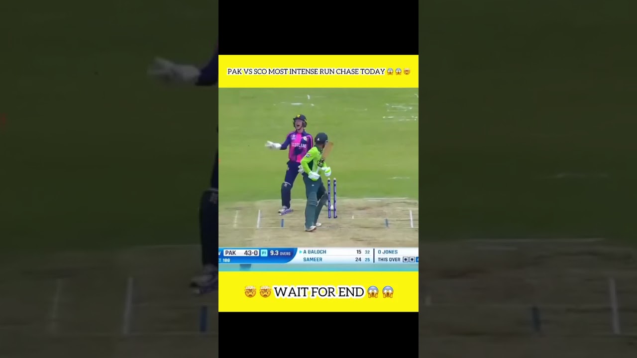 PAKISTAN VS SCOTLAND U19 INTENSE MATCH 