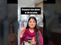 How to make a passport size photo at home in seconds.#shorts