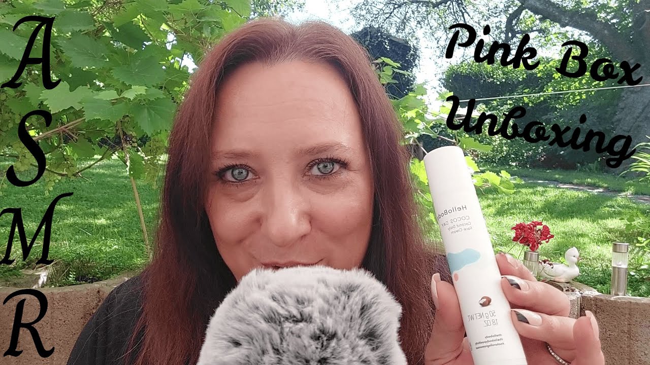 ASMR| Pink Box Unboxing in meinem Garten 🌿German/Deutsch