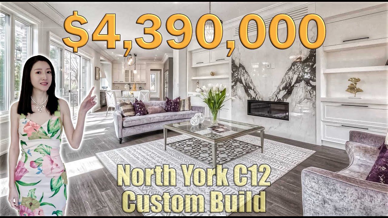 4K【投资多伦多Lily Hu】北约克C12区全新定制豪宅 4 Million Custom Build YouTube