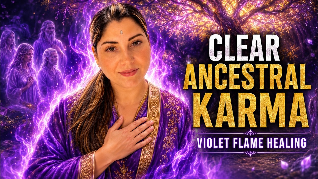 VIOLET FLAME 💜 7 Generation Karmic Cleansing | Ancestral Healing Chant