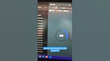 Create Digital Clock using html, css and javascript #youtubeshorts #coding #vscode