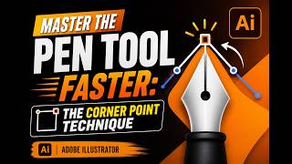 Master the Pen Tool Faster: The Corner Point Technique #adobeillustrator
