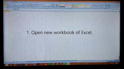 Excel tutorial for SSC-CGL CPT