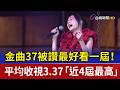 金曲37被讚最好看一屆！ 平均收視3.37「近4屆最高」