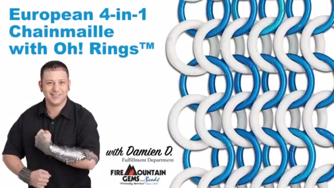 European 4-in-1 Chainmaille Bracelet - YouTube