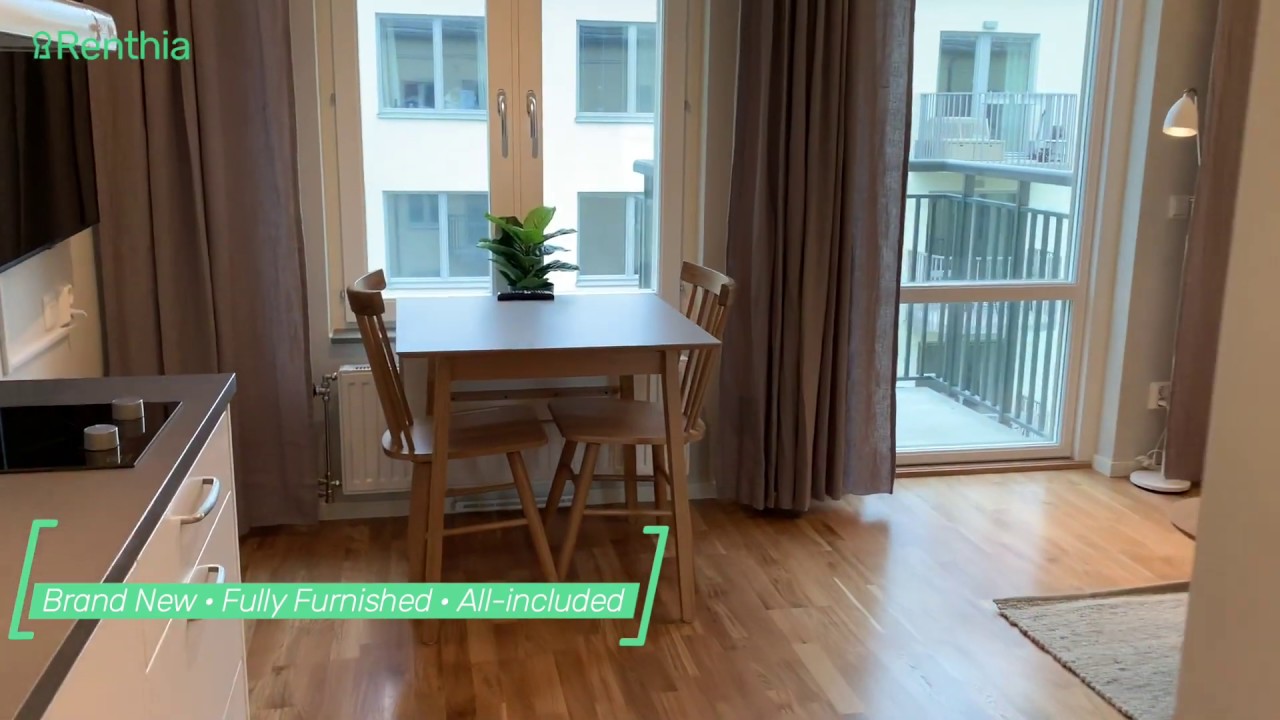 Video Tour Brand new, fully furnished tworoom apartment for rent in