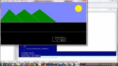 Running Animasi Bergerak C++