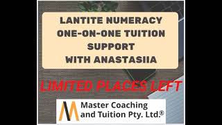 Lane Numeracy One-On-One Tuition Support With Anastasiia. Book Now.