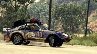 GTA 5 Running the Rally Porsche at Cayo Pericho (Comet Safari)