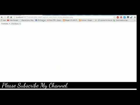 How To Get Select Option Value From MySQL Database Using Php [ with ...