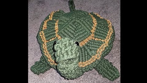 3D Macrame Turtle Tutorial!!(part -1)