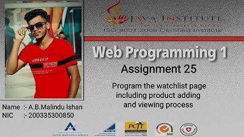 Program the watchlist page including product addition and viewing process | Web project | Task 25