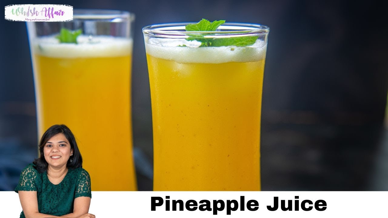 Homemade Pineapple Juice - Immaculate Bites