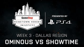 Injustice 2 - Ominous vs ShowTime - GameStop Hometown Heroes Week 3 - Final