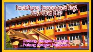 Sesi Pendaftaran Pelajar Smk Dato Ali Ahmad Bagi Sesi Tahun Persekolahan 2020