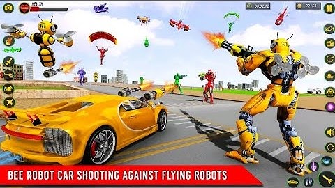 Bee Robot Car Transform Games - Android Gameplay