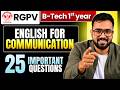 English for Communication 25 Most Important Topics | RGPV B.Tech 1st Year